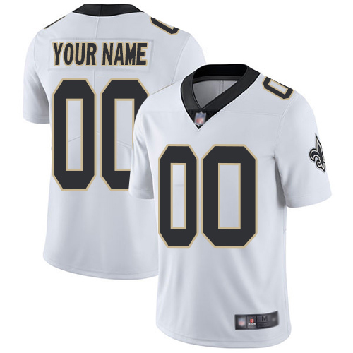 Limited White Men Road Jersey NFL Customized Football New Orleans Saints Vapor Untouchable->customized nfl jersey->Custom Jersey